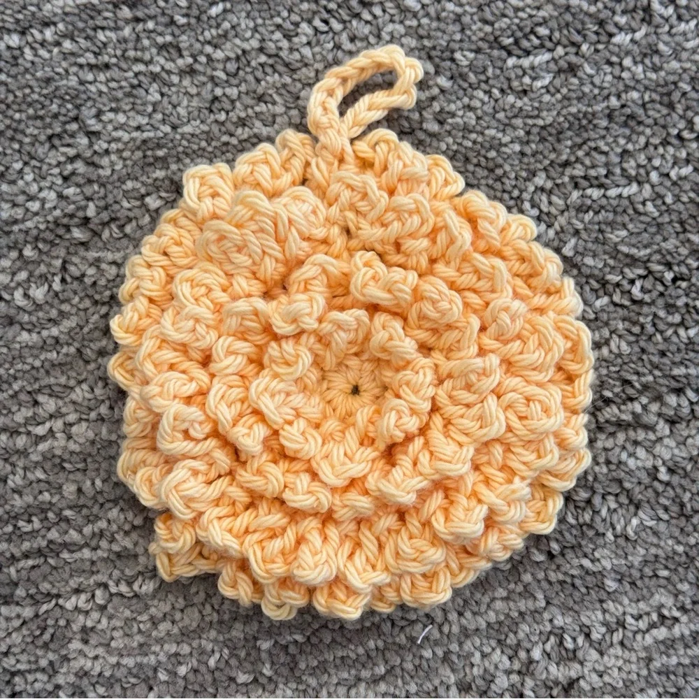 Handmade Face Scrubbie/Baby Bath Pouf/Exfoliating Loofah Set of 3